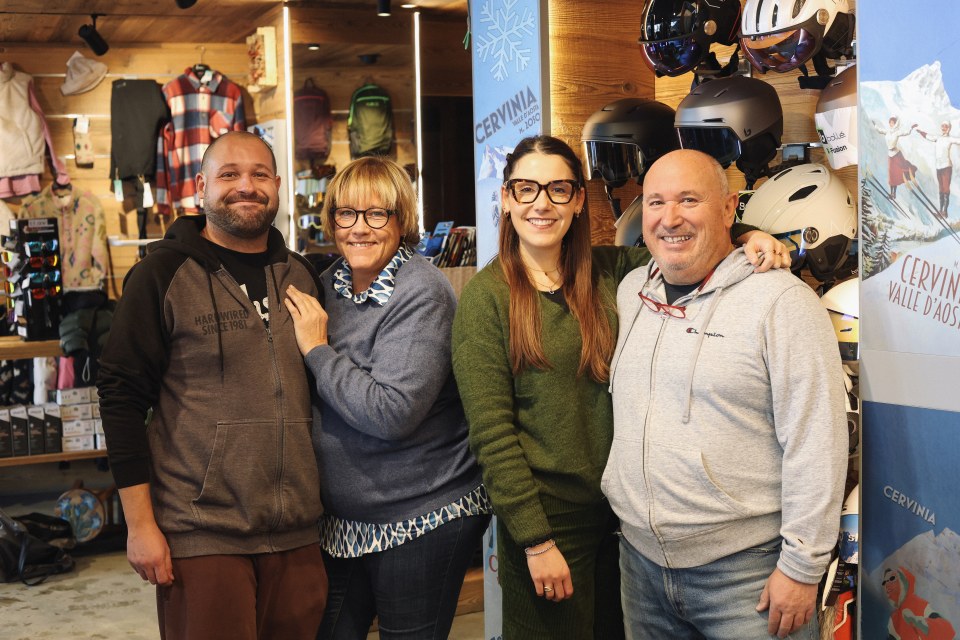 Famiglia Genzianella Sport a Cervinia, storia del negozio tra accoglienza e passione per la montagna